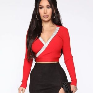 My Statement Surplice Sweater